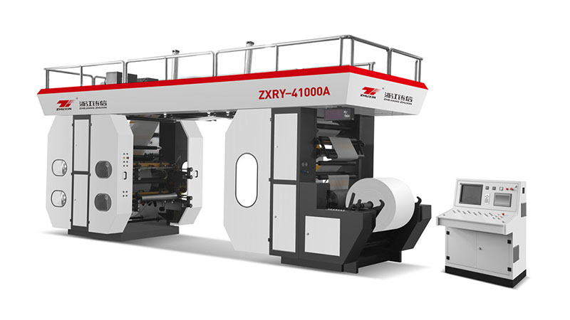 ZXRY-41000A High Speed 4 Color 1000mm Flexible Printing Machine